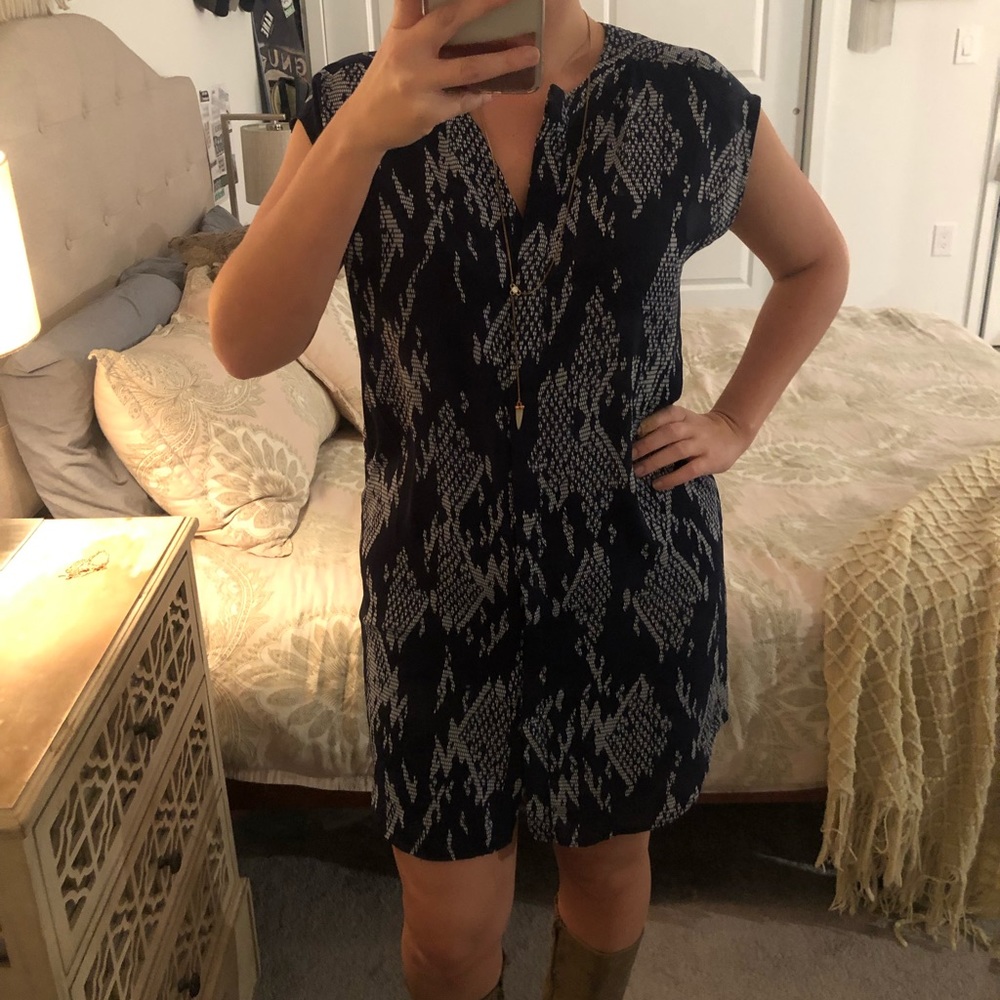Blue & White Tunic Dress